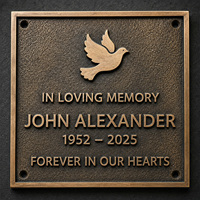 Plaque de banc en bronze personnalisée avec inscription LED, plaque métallique gravée sur mesure pour siège commémoratif de parc, jardin et espace public