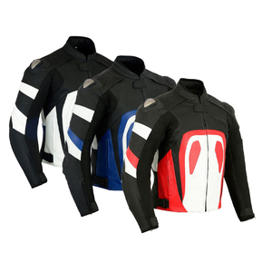 แจ็คเก็ตหนังสำหรับขี่มอเตอร์ไซค์ ดีไซน์ล่าสุด คุณภาพสูง สำหรับทุกเพศ  แบบสปอร์ต  รับสั่งทำพิเศษ กันลม กันน้ำ ระบายอากาศได้ดี - Product Image 5