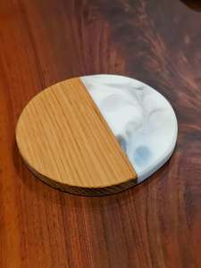 Artisan Handmade Durable Classic Natural Wooden Resin Coaster Set with Epoxy Resin for Home <b>Bar</b> and Restaurant Use - Product Image 3