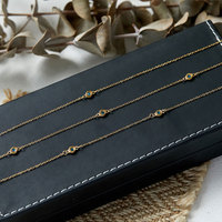 Collier tendance personnalisé en acier inoxydable 316L plaqué or 14k 18k PVD, collier à 3 couches pour femmes, vente en gros