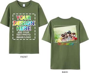 Camiseta informal deportiva de verano para hombre, 220gsm, algodón, manga corta, transpirable, holgada, Color sólido, camisetas digitales - Product Image 4