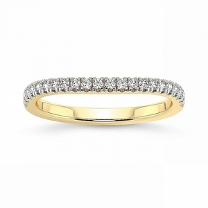 Anillo de media eternidad atemporal con diamantes cultivados en laboratorio de 0.25 ct TW, oro macizo de 14K, color FG, claridad VS, 20 diamantes, joyería al por mayor - Product Image 1