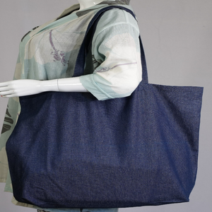 Sac fourre-tout en toile de coton Calico réutilisable écologique de haute capacité Logo personnalisable longue lettre de Solution durable - Product Image 4