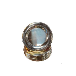 Assiettes de présentation en laiton antique avec chargeurs de grandes assiettes pour assiettes à dîner et ustensiles de cuisine et restauranrs - Product Image 5