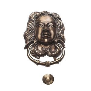 Aldaba de puerta de latón al por mayor con figura de varios miembros | Diseño único de mitología india para puerta principal para oficina en casa u hotel - Product Image 1