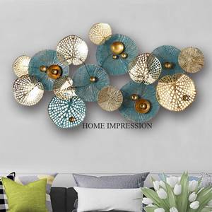 Arte de pared de Metal móvil tradicional, diseño Floral hecho a mano para el hogar, dormitorio, oficina, decoración para sala de estar - Product Image 1
