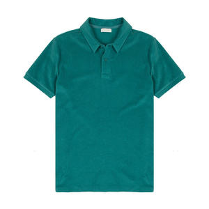 Polo de punto de verano personalizado al por mayor, Polo a rayas de manga corta de lana merina, prendas de punto de golf, Polo de rugby para hombre - Product Image 5