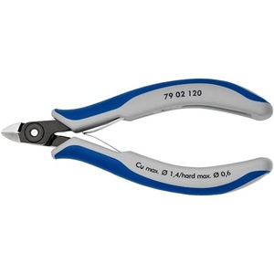 คีมตัดด้านข้างสำหรับงานอิเล็กทรอนิกส์ KNIPEX ความยาว 120 มม. รุ่น 0 ปลายเฉียง ขนาดเล็กมาก คีมขัดเงา - Product Image 1
