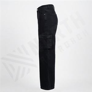 Pantalones Vaqueros de Cintura Alta para Mujer, Color Personalizado, Pantalones Rectos a la Altura de la Pantorrilla, Jeans de Nueve Puntos, Pantalones de Moda Premium - Product Image 3