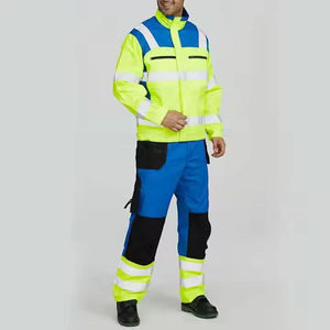 Breathable Cotton Hi Visibility <b>Construction</b> Workwear <b>Uniform</b> <b>for</b> Men Industrial Safety Work - Product Image 3