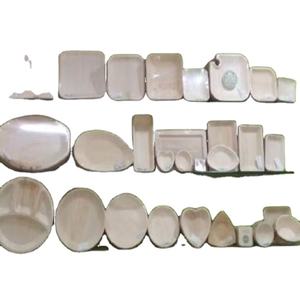 Ensemble de restaurant compostable biodégradable jetable en feuille de palmier Areca-Plateaux compostables pour barbecue pour repas en plein air - Product Image 1