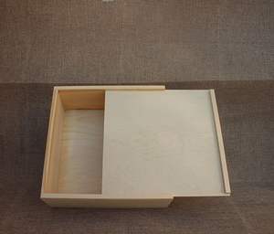 Caja de Regalo de Madera de Pino Reutilizable con Tapa Deslizante, Diseño y Logotipo Personalizados para Decoración Navideña y Empaque de Regalos, Marca Chaofu - Product Image 5