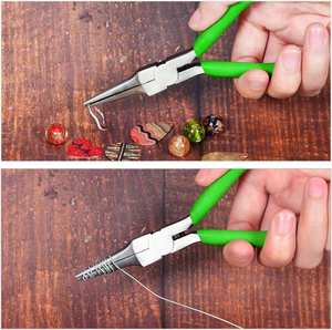 6 pièces en acier inoxydable Mini pince ensemble d'outils 4.5In précision fabrication de bijoux multi-becs pince OEM - Product Image 5