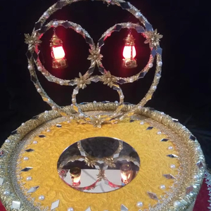 2025 Mehndi Wedding Thaal, la mejor cesta de regalos de llegada, bandeja de boda hecha en casa, la cesta de decoración Mehndi más vendida, servicio OEM - Product Image 1