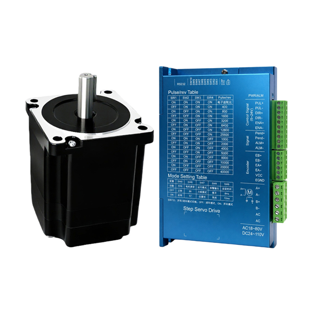 HOLRY Closed Loop 86HE56 6A 4.5NM 6NM 8.5NM 12.5NM Hybrid Integrated Stepper Motor and Driver for Robot