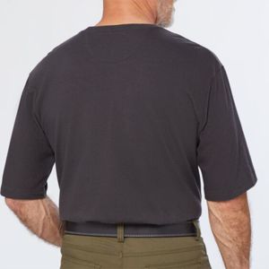 100% coton respirant 320gsm goutte à manches courtes logo personnalisé et graphiques de conception imprimer graphique unisexe t-shirt - Product Image 4