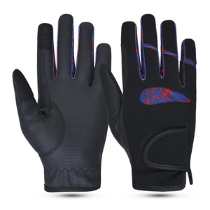 Gants d'équitation en cuir pour femmes, filles, dames et hommes, gants d'équitation antidérapants en cuir véritable - Product Image 2
