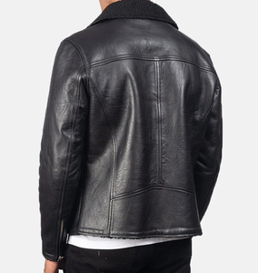 Chaqueta de Cuero Impermeable y Transpirable para Hombre, Estilo Motociclista, Servicio OEM Disponible - Product Image 5