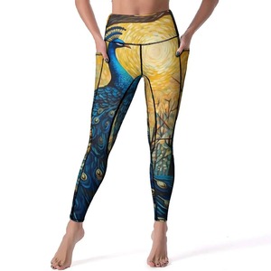 Mallas de algodón 100% para mujer de alta calidad, nuevo diseño personalizado, transpirable, informal, con logotipo, bolsillos ajustados de cintura media - Product Image 3