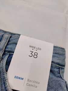 Étiquette personnalisée bouton jambe large Jean femme pantalon décontracté Denim coton coupe ample jean OEM Technics Style braguette tissu fermeture éclair taille - Product Image 4