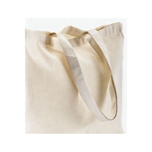 2024 Trend Hopeful Embroidered GOTS Approved Organic Cotton Woven Solid Color <b>Large</b> Capacity Commute Customized Logo Hand Bag - Product Image 4