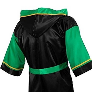 Más vendidos, la mejor calidad, 100% algodón, Kick Boxing, bata de boxeo con capucha, personalizada para competición de lucha libre Unisex, SI-BR-012 - Product Image 4