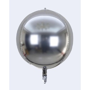 Palloncini Party Love 4D Argento 56cm 22in Confezione da 12 pezzi - Product Image 1