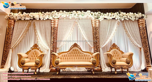 ชุดเวทีงานแต่งงานธีม jodha Akbar แบบดั้งเดิมชุดเวทีงานแต่งงานสไตล์อินเดีย - Product Image 2