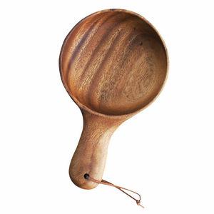 Cuenco de madera redondo de latón AK en color natural cuenco de servicio hecho a mano para artículos de hotel/adornos de vajilla - Product Image 3