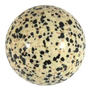Esfera de esfera dalmatian de alta qualidade, polida dalmatian jasper esfera de cristal natural de quartzo no preço barato.
