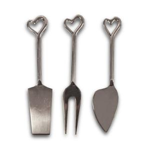 Stainless Steel Shiny Silver 3 Piece <b>Cheese</b> <b>Sets</b>, Kitchenware, Cutlery, Home and Kitchen, Easy Use, Light weight, Elegant look - Product Image 4
