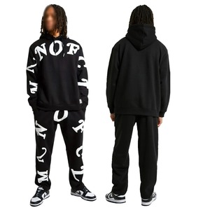 Meilleure fabrication du logo personnalisé du Pakistan 2025 Design Men's Puff Printing Sports Jogging Suits Winter Solid Pattern Track Suits - Product Image 1