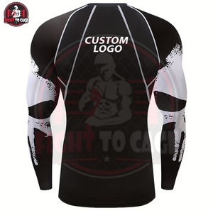 Nueva Camiseta de Entrenamiento de MMA de Moda, Cómoda y de Primera Calidad, para Hombre, de Secado Rápido, Manga Larga, Tela de 220g, Colores Personalizados - Product Image 3