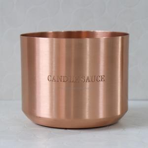Customized Handmade Copper Candle Container Metal Votive Vessels Jars with Lid for Home Decoration Scented Candle Container - Product Image 5