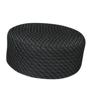 ASMAR KUFI Casquette en polyester confortable et respirante de conception islamique, cousue à la main, pour les accessoires vestimentaires d'automne, de printemps et d'été - Product Image 2