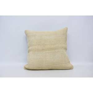 Almohada de lana de retazos Ikat Beige, técnica tejida de 28x28 pulgadas, diseño Vintage de lujo, cojín decorativo portátil para ropa de cama de coche - Product Image 1