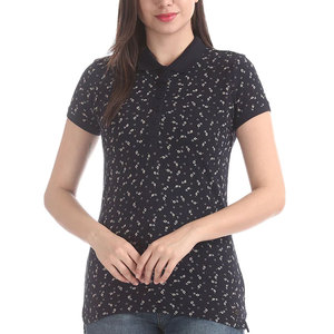 Camiseta Polo Estampada Informal para Mujer, Textura Suave, Camiseta Polo Estampada para Mujer, Ropa de Verano, Camiseta Polo Estampada para Mujer - Product Image 1