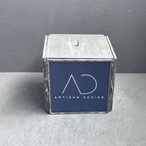 Cadre photo 4 côtés, cadre photo décoratif en métal et verre avec finition grise - Product Image 3