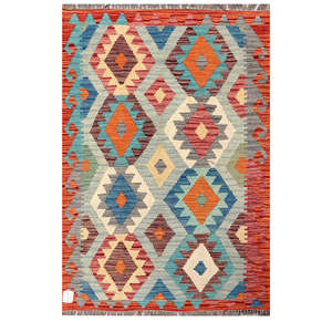 Alfombra Kilim de Maimana, Afganistán, 149 x 89 cm, Alfombras y Juegos de Alfombras - Product Image 1