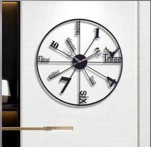 Reloj de pared de hierro de estilo Retro Original, silencioso, silencioso, diseño europeo, reloj decorativo para sala de estar y dormitorio - Product Image 5