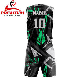 Maillot de basket-ball personnalisé pour hommes, ensembles d'uniformes de basket-ball professionnels, maillot de sublimation professionnel, respirant, à séchage rapide - Product Image 2