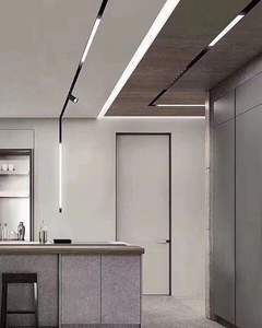 Modern 12W Black <b>LED</b> Track Light System with Magnetic <b>Diffuser</b> Aluminum Body COB 48V DC Easy Installation for Office Home - Product Image 5