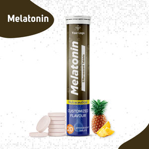 Comprimés effervescents aromatisés à la mélatonine de haute qualité pour adultes - Complément alimentaire certifié GMP - Marque privée - Product Image 2