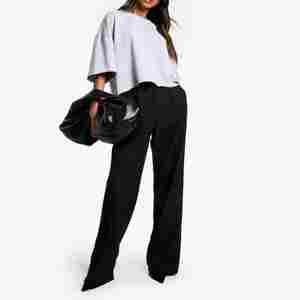 Camiseta de Algodón Grueso Extra Grande para Mujer, con Logotipo Personalizado, Antiarrugas y Transpirable, para Entrenamiento/Trabajo - Product Image 6