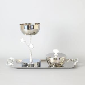 ชามใส่ถั่วและช็อกโกแลตทำจากสแตนเลสสตีลหรูหราใช้สำหรับจัดเลี้ยงในห้องนั่งเล่นทำความสะอาดง่าย - Product Image 4