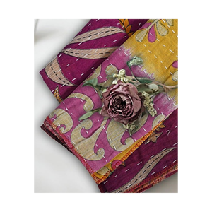 Brun rayé organique 100% coton brodé tissé GOTS approuvé lourd 520GSM garde-tache résistant à la décoloration Durable serviette de cuisine - Product Image 5