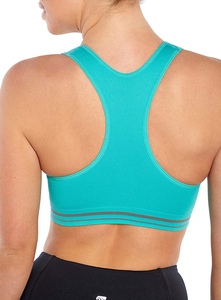 Sujetador deportivo de nailon y LICRA de secado rápido, Espalda descubierta, espalda cruzada, compresión elástica, alto soporte, fitness, entrenamiento, yoga, Top para mujer - Product Image 4