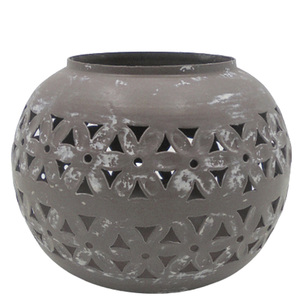 Vaisselle Décorative Ensemble De 3 Métal Rond Votif Classique Conception Fumée Pierre Bougie Votive Titulaire Pour La Décoration De La Maison À La Main - Product Image 6