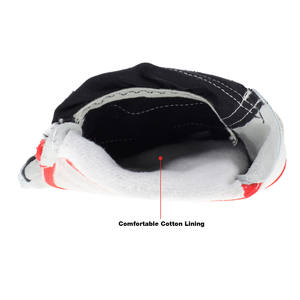 ถุงมือหนังสำหรับผู้ชายถุงมือทำงานถุงมือสำหรับงานหนักพร้อมปลอกแขนนิรภัยและหนังฝ่ามือ - Product Image 3