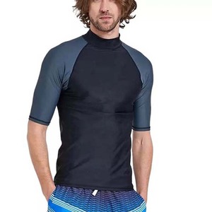 OEM High Quality Embroidery Logo Comfortable Breathable Cotton Polyester New Design Gym Wear Rash Guard Jersey Fabric - Product Image 6